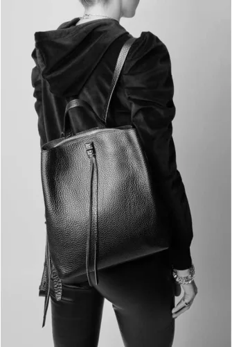 Miniatura 5 de Rebecca Minkoff Darren Backpack - Mochila de cuero para mujer, mochila de moda para mujer, correa de hombro ajustable, bolso de mochila elegante