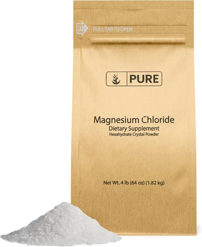 Miniatura 5 de Pure Original Ingredients Suplemento oral de cloruro de magnesio (4 onzas), polvo de cristal, suplemento de magnesio, grado alimenticio