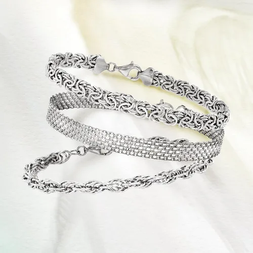 Miniatura 7 de Ross-Simons Jewelry Set 3 Link Bracelets