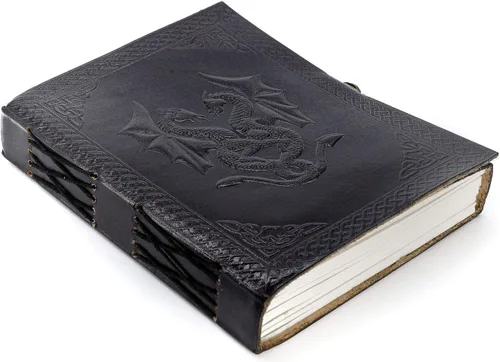 Miniatura 7 de Diario/cuaderno de cuero hecho a mano. Diario/cuaderno para hombres y mujeres sin rayas de tamaño mediano. Bloc de escritura o bocetos, regalo