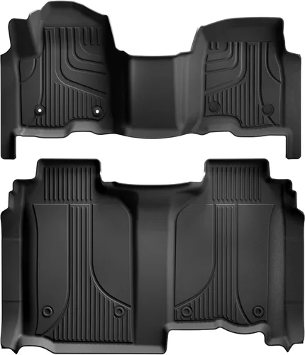 Miniatura 12 de AOMSAZTO Alfombrillas para piso para Chevy Malibu 2016-2025 - Protección para todo tipo de clima para la 1ª y 2ª fila, forro para automóvil