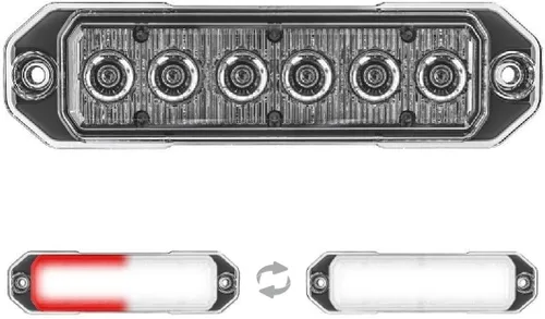 Miniatura 18 de Super Take Down Z-6 TIR LED de montaje en superficie estroboscópica de emergencia y luces de trabajo/TD de advertencia - Luz de rejilla de policía
