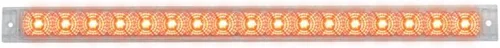 Miniatura 8 de GG Grand General 76980 20 pulgadas Spyder Amber 17 LED Park/Turn Light Bar, lente ámbar, fila única