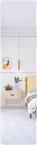 Miniatura 8 de JEOYOO Azulejos de Espejo de Pared de Vidrio HD de Cuerpo Completo - Juego de 4, 8'' x 8'' - Sin Marco, Ideal para Dormitorio, Gimnasio en Casa