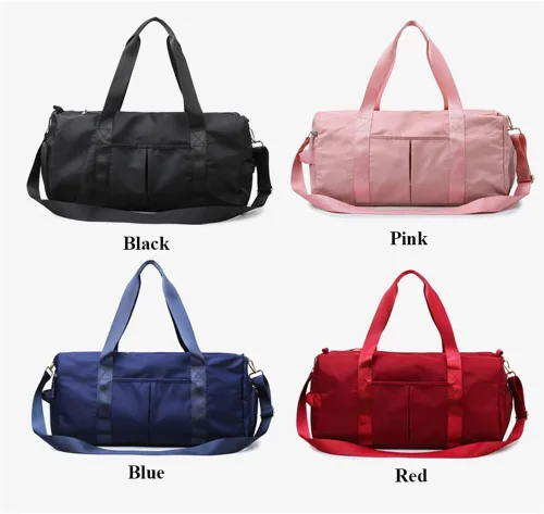 Miniatura 9 de KARRESLY Bolsa de gimnasio de deportes de viaje para mujeres u hombres con bolsillo húmedo y compartimento para zapatos para entrenamiento