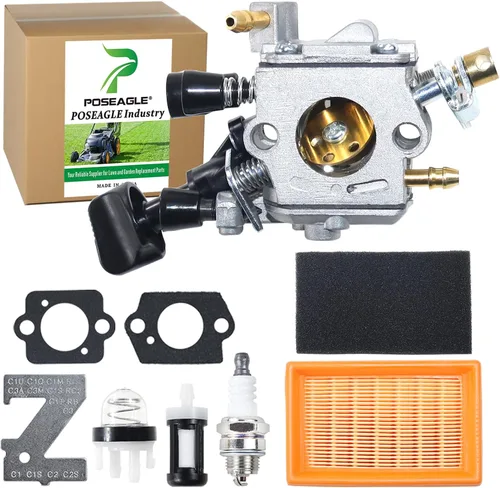 Kit de carburador BR430 para sopladoras de mochila Stihl BR350, BR430, SR430, SR450. Reemplaza el kit de carburador Stihl br430, carburador Stihl