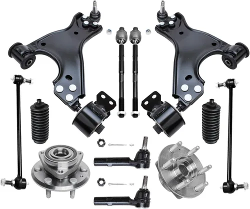 Miniatura 272 de Detroit Axle - Kit de nudillos de dirección delantera izquierda para Ford Edge Lincoln MKX 07-10, cojinete de rueda del lado del conductor, nudillo