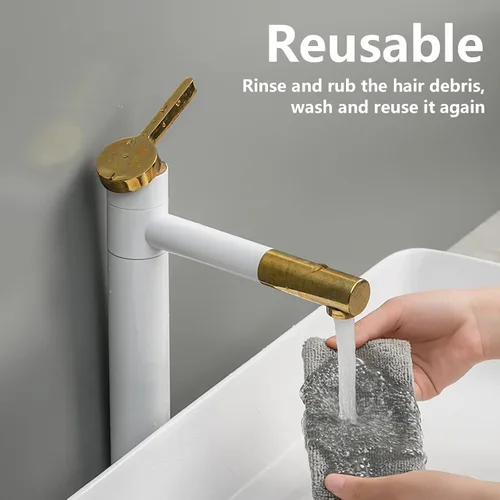 Miniatura 4 de Limpiador de polvo retráctil, herramienta de limpieza debajo del refrigerador/sofá, plumero de microfibra con poste extensible de 32 a 100 pulgadas