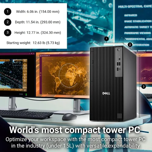 Miniatura 5 de Dell Pro Tower - Computadora de escritorio empresarial, Intel 14-Core i5-14500, 64 GB DDR5 RAM, SSD PCIe, RJ-45, puerto DP, HDMI, teclado y mouse