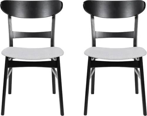 Miniatura 10 de Christopher Knight Home Idalia Silla de comedor, 19.6 pulgadas de ancho x 20.6 pulgadas de profundidad x 30.8 pulgadas de alto, gris oscuro + negro