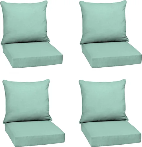 Miniatura 188 de Arden Outdoor Deep Seat Cushion Set, 24 x 24 pulgadas, Cojín para exteriores resistente al clima, a la lluvia y a la decoloración para silla, sofá