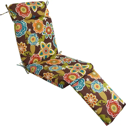 Blazing Needles Steamer Deck - Cojín para tumbona al aire libre, color chocolate Annie