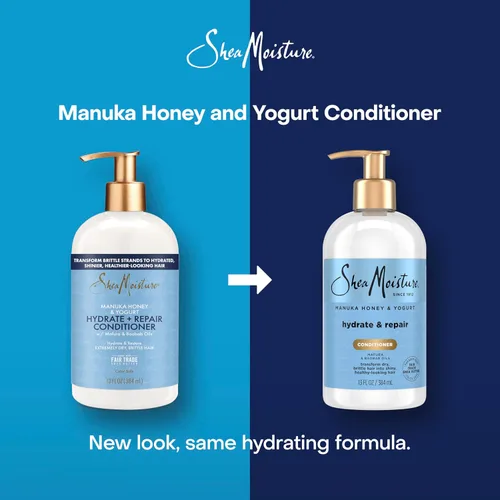 Miniatura 3 de SheaMoisture Hydrate & Repair Acondicionador de Miel de Manuka y Yogur Acondicionador para Cabello Dañado Acondicionador de Manteca de Karité 13 oz