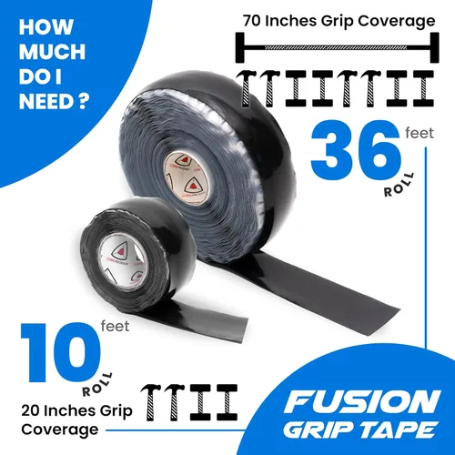 Miniatura 4 de Core Prodigy Fusion Grip Tape - Cinta de agarre de goma de silicona para barras de dominadas, barras, mancuernas, equipos deportivos y de gimnasio