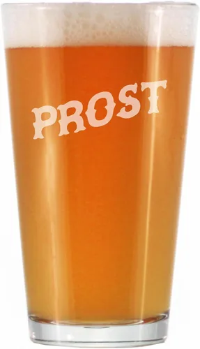 Miniatura 7 de Custom Prost - German Cheers - Vasos divertidos de pinta para cerveza - Decoración de fiesta temática de Alemania para hombres y mujeres - Taza