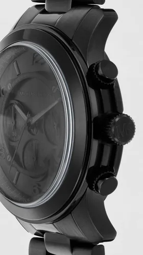 Miniatura 4 de Michael Kors Runway - Reloj cronógrafo de acero inoxidable para hombre con correa de acero o silicona