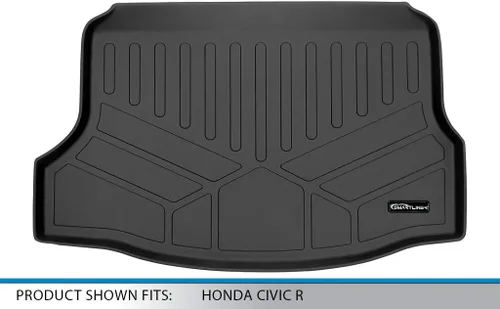 Miniatura 3 de SMARTLINER - Tapete de maletero de carga - Compatible con Honda Civic Type R 2017-2021 Negro