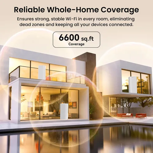 Miniatura 4 de Tenda Sistema de malla WiFi 7 BE3600 – Sistema WiFi de malla de doble banda para el hogar, cubre hasta 6,600 pies cuadrados, red de malla con 1 ×