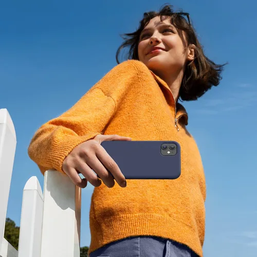 Miniatura 6 de Miracase Funda diseñada para iPhone 11, con protector de pantalla, goma de gel de silicona líquida, protección completa contra caídas, a prueba