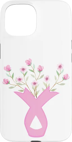 Miniatura 6 de iPhone 13 Flower Jar Pink Ribbon Breast Cancer Concientización Mes de Mujeres Caso