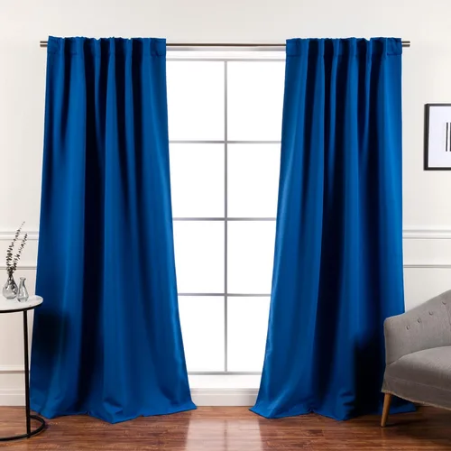 Miniatura 12 de Best Home Fashion Paneles de Cortinas Opacas Premium - Tratamiento de Ventana con Aislamiento Térmico Sólido Cortinas Opacas para Dormitorio