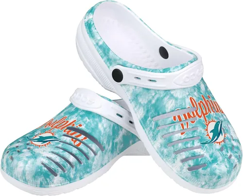 Miniatura 50 de FOCO NFL Womens NFL Team Logo Cloudie Garden Water Sandals Shoes Slipper Clogs with Strap