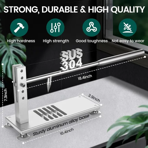 Miniatura 2 de ZeroPone Máquina Abridora de Ostras y Almejas Ajustable Máquina Peladora de Ostras Juego de Herramientas Peladoras Incluyendo Cuchillos, Guante