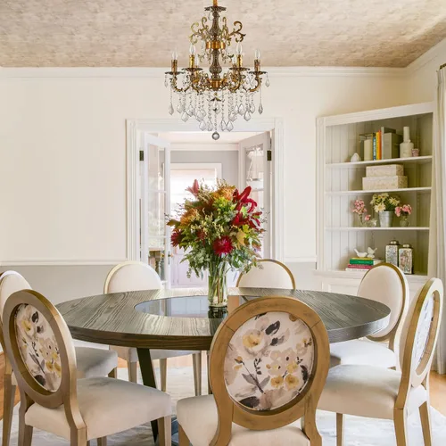 Miniatura 4 de Candelabros clásicos de cristal estilo vela tradicional de 6 luces para comedor, sala de estar, dormitorio, entrada, acabado dorado antiguo
