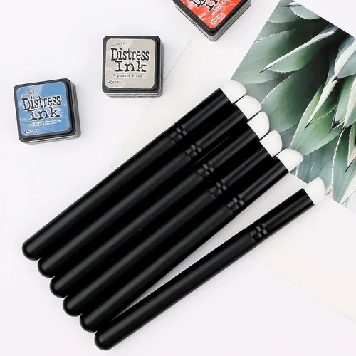 Miniatura 5 de UNIMEIX Dry Brush - Juego de pintura en miniatura para pintura en miniatura, pinceles para mezclar detalles de pasatiempos, pinceles de pintura