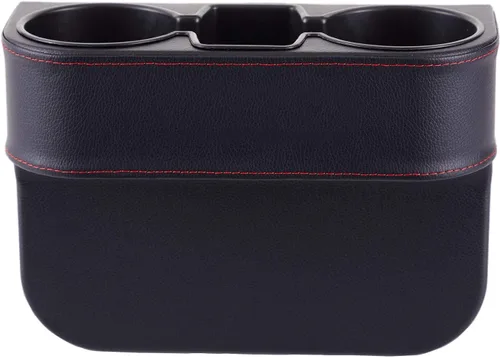 Miniatura 16 de Portavasos de automóvil, portavasos para asiento delantero automático, cubierta de piel sintética, soporte para bebidas, organizador de relleno