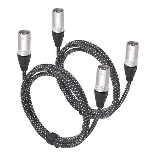 Miniatura 11 de Cable de micrófono XLR hembra a hembra de 6 pies, cables de conexión de micrófono equilibrados de 3 pines, cable DMX XLR hembra a hembra