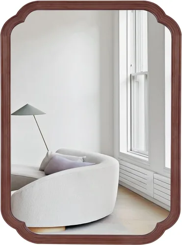 Miniatura 13 de WallBeyond Espejo de longitud completa para montar en la pared, 65 x 22 pulgadas, espejo de suelo con marco de madera rústica, espejo grande