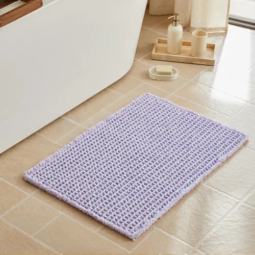 Miniatura 107 de Triohero Tapete de baño con diseño de gofre, tapete de baño pequeño y bohemio, antideslizante, lavable, ultra suave, súper absorbente, de secado