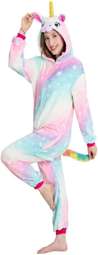 Miniatura 5 de Pijama unisex de una pieza de unicornio para adultos, disfraz de Halloween