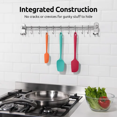 Miniatura 9 de U-Taste Juego de espátulas de silicona para hornear: 600ºF de alta resistencia al calor, raspador de cocina de goma flexible de grado alimenticio