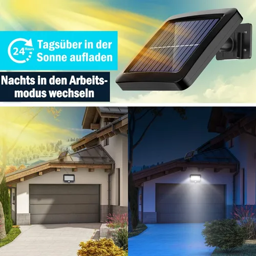 Miniatura 4 de MPJ Luz Solar para Exteriores, 56 LED Luz Solar Exterior con Detector de Movimiento, IP65 Impermeable, Ángulo de Iluminación de 120°, Luz Solar