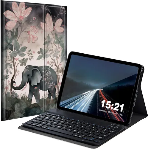 Miniatura 23 de Funda de teclado para Samsung Galaxy Tab S6 Lite 2022/2020, Galaxy Tab S6 Lite SM-P610/P613/P615/P619 con teclado Bluetooth inalámbrico desmontable