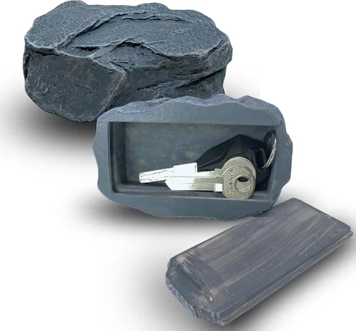Miniatura 11 de Ocultador de llaves de hongo – Caja de llaves oculta para exteriores, resistente a la intemperie, estatua de jardín de resina con compartimento