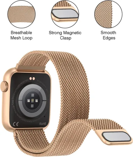 Miniatura 7 de EarlySincere Relojes inteligentes para mujer, presión arterial, pantalla táctil completa HD de 1.9 pulgadas, monitor de actividad física con monitor