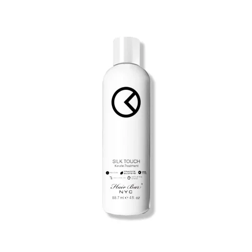 Hair Bar NYC Silk Touch - Tratamiento de queratina de 4.06 fl oz (4.1 fl oz) | Tratamiento avanzado de reparación y alisado del cabello | Nutrición