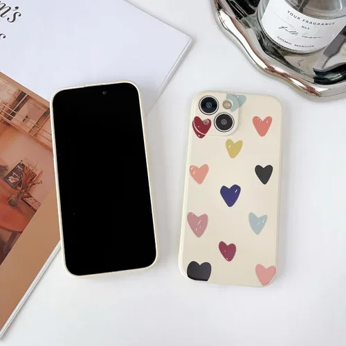 Miniatura 9 de Funda protectora para iPhone 12 para mujeres y niñas, diseño lindo de silicona suave, protección de cámara con forma de corazón, para iPhone 12
