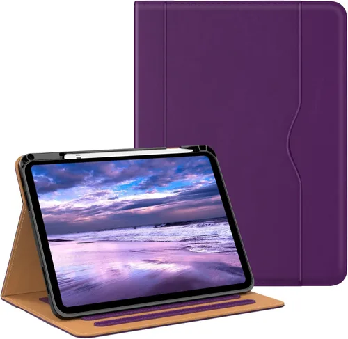 Miniatura 11 de OKP Funda para iPad de 11 pulgadas (A16) 2025 / 10ª generación 2022, para iPad 11ª/10ª de 10.9 pulgadas con funda de cuero PU de visualización Rosa