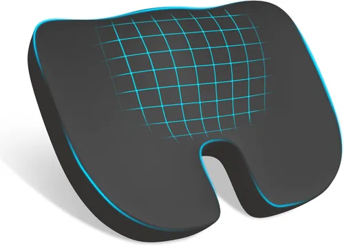 Cojín para Asiento, Cojín de Espuma con Memoria para Alivio de Presión para Sillas de Oficina y Asientos de Coche, Cojín para Asiento de Diseño
