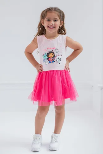 Miniatura 4 de DREAMWORKS GABBY'S DOLLHOUSE Cakey Cat Gabby Kitty Fairy Pandy Paws Mercat - Vestido de tul para niñas pequeñas y grandes