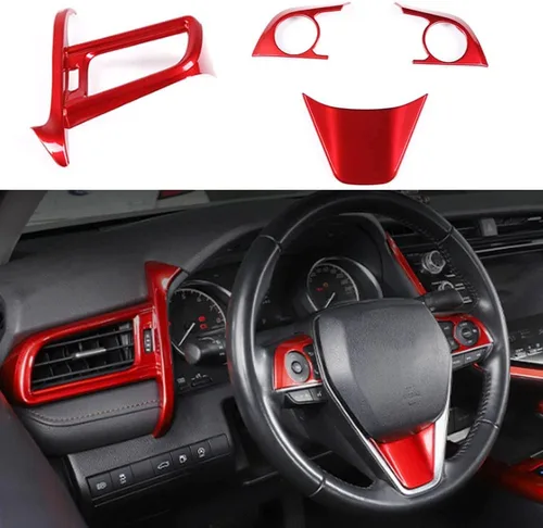 Miniatura 17 de Panel de control de la manija de cambio, 1 unidad, decoración interior del automóvil, accesorios para interiores de automóviles, accesorios para Rojo