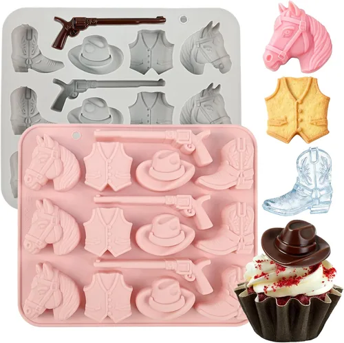 Miniatura 18 de Moldes de flores de silicona, 2 piezas de moldes de silicona para chocolate con 36 cavidades para chocolate, gomitas, cubitos de hielo, decoraciones