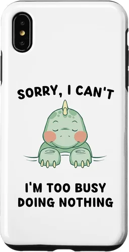 Miniatura 10 de iPhone 16 Sorry, I Can't I'm Too Busy Doing Nothing Sleeping Dinosaur Case