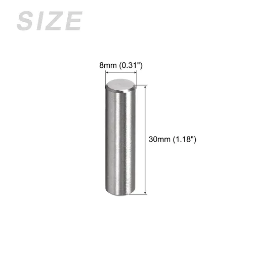 Miniatura 2 de METALLIXITY Pasador de clavija (0.23 x 0.472 pulgadas), 10 unidades, clavijas de soporte de estante de acero inoxidable 304, elementos de sujeción