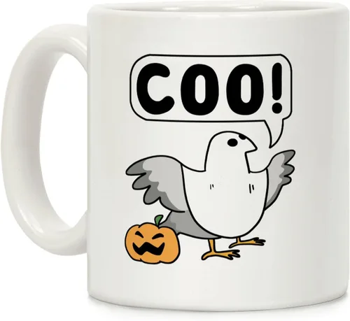 Miniatura 183 de LookHUMAN Taza de Café de Halloween – Halloween Is Meowgical Tazas, Taza de Café Espeluznante Idea de Regalos de Taza, 15 Onzas 10-Blanco