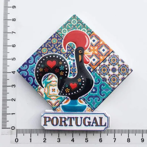 Miniatura 5 de 3D Portugal refrigerador imán nevera recuerdos turísticos hecho a mano resina artesanía pegatinas magnéticas hogar cocina decoración viaje regalo